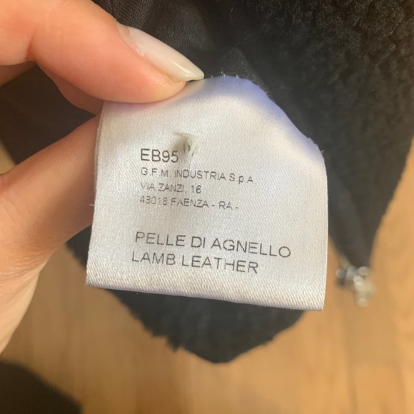 Hache Shearling cropped jacket Made in Italy size - Picture 8 of 8